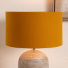 Henry 30cm Mustard Handloom Cylinder Lampshade