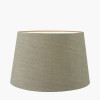 Milos 25cm Pistachio Green Linen Tapered Lampshade