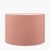 Edward 30cm Apricot Linen Cylinder Lampshade