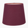 Pelham 15cm Mulberry Handloom Tapered Lemon Clip Lampshade