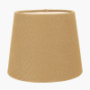 Pelham 15cm Taupe Handloom Tapered Lemon Clip Lampshade