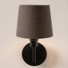 Pelham 15cm Grey Handloom Tapered Lemon Clip Lampshade