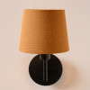 Pelham 15cm Mustard Handloom Tapered Lemon Clip Lampshade