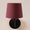 Pelham 15cm Mulberry Handloom Tapered Lemon Clip Lampshade