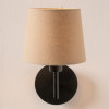 Pelham 15cm Taupe Handloom Tapered Lemon Clip Lampshade