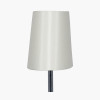 Martha 45cm Cream Oval Silk Mix Tapered Lampshade