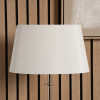 Martha 45cm Cream Oval Polysilk Tapered Lampshade