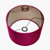 Bow 45cm Raspberry Velvet Cylinder Lampshade