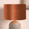 Bow 35cm Tobacco Velvet Cylinder Lampshade