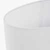 Mia 25cm Ivory Oval Poly Cotton Lampshade