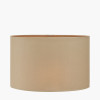 Mia 25cm Taupe Oval Poly Cotton Lampshade