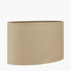 Mia 25cm Taupe Oval Poly Cotton Lampshade