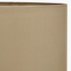 Mia 25cm Taupe Oval Poly Cotton Lampshade