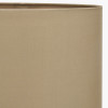 Mia 30cm Taupe Oval Poly Cotton Shade