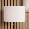 Mia 35cm Ivory Oval Cotton Mix Lampshade