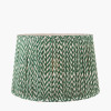 Vienna 30cm Forest Green Chevron Mushroom Pleat Lampshade