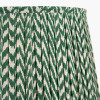 Vienna 30cm Forest Green Chevron Mushroom Pleat Lampshade