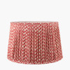 Vienna 35cm Red Chevron Mushroom Pleat Lampshade