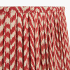 Vienna 35cm Red Chevron Mushroom Pleat Lampshade