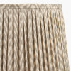 Vienna 35cm Taupe Chevron Mushroom Pleat Lampshade