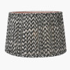 Vienna 40cm Black Chevron Mushroom Pleat Lampshade