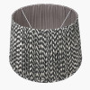 Vienna 45cm Black Chevron Mushroom Pleat Shade