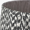 Vienna 45cm Black Chevron Mushroom Pleat Shade