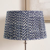 Vienna 30cm Blue Chevron Mushroom Pleat Lampshade