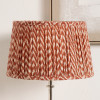 Vienna 40cm Red Chevron Mushroom Pleat Shade