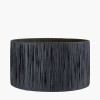 Tilia 30cm Black Raffia Cylinder Lampshade