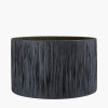 Tilia 35cm Black Raffia Cylinder Lampshade