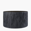 Tilia 40cm Black Raffia Cylinder Lampshade