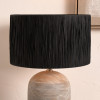 Tilia 40cm Black Raffia Cylinder Lampshade