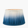 Scallop 25cm Blue Ombre Soft Pleated Tapered Lampshade