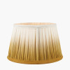 Scallop 25cm Mustard Ombre Soft Pleated Tapered Lampshade