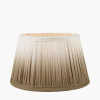 Scallop 25cm Taupe Ombre Soft Pleated Tapered Lampshade