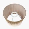 Scallop 25cm Taupe Ombre Soft Pleated Tapered Lampshade