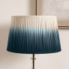 Scallop 30cm Blue Ombre Soft Pleated Tapered Lampshade