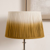 Scallop 25cm Mustard Ombre Soft Pleated Tapered Lampshade