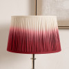 Scallop 40cm Red Ombre Soft Pleated Tapered Lampshade