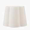 Posy 30cm White Handloom Scalloped Tapered Lampshade