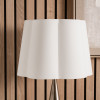 Posy 35cm White Handloom Scalloped Tapered Lampshade