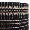 Ladakh 30cm Black and White Woven Cylinder Lampshade