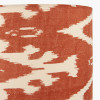 Lars 30cm Cinnamon Ikat Patterned Cylinder Lampshade