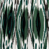 Izara 30cm Racing Green Ikat Patterned Mushroom Pleat Tapered Shade