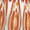 Izara 35cm Cinnamon Ikat Patterned Mushroom Pleat Tapered Shade