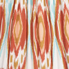 Izara 40cm Cinnamon Ikat Patterned Mushroom Pleat Tapered Shade