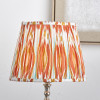 Izara 45cm Cinnamon Ikat Patterned Mushroom Pleat Tapered Shade