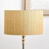 Stellan 35cm Gold Slubbed Faux Silk Gold Lined Cylinder Lampshade