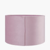 Rene 25cm Blush Velvet Cylinder Lampshade